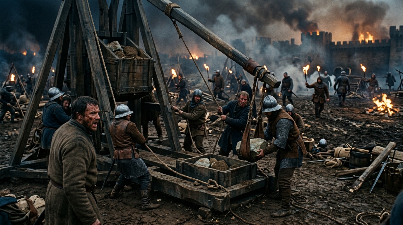 Trebuchet: The Ultimate Stone-Throwing Monster - 1917, Saving Private Ryan style cinematic historical scene