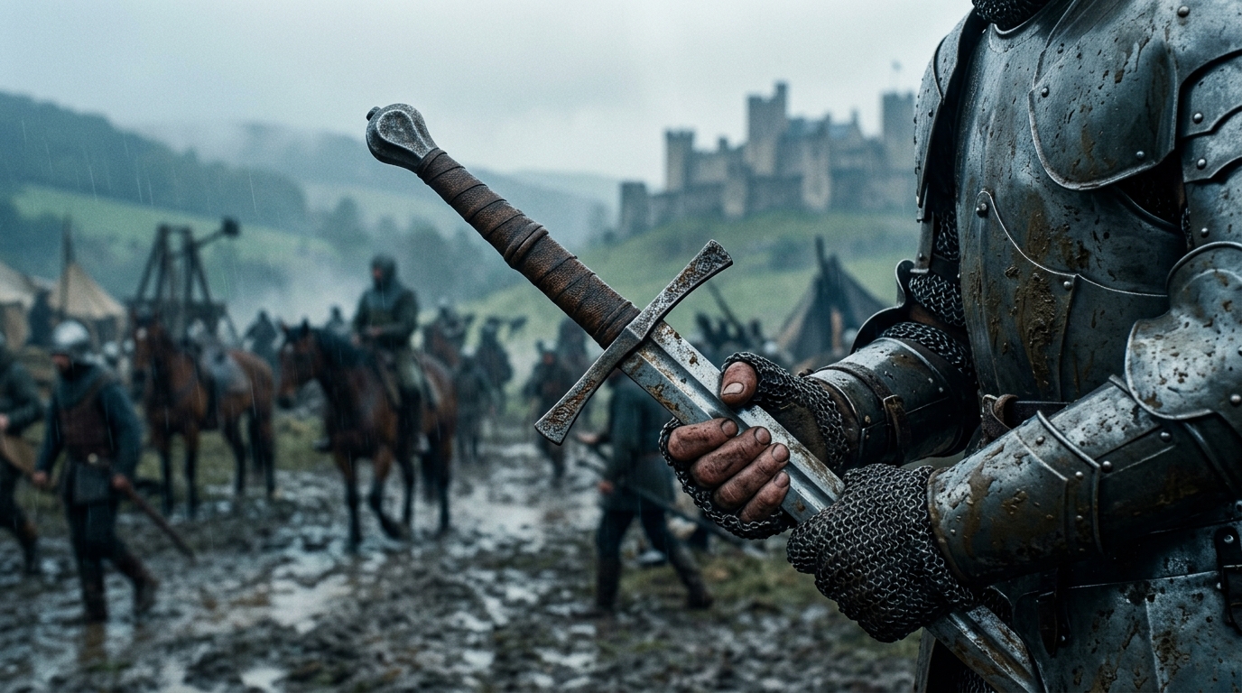 The Longsword - Symbol of Knighthood - The King (2019), Kingdom of Heaven style cinematic historical scene