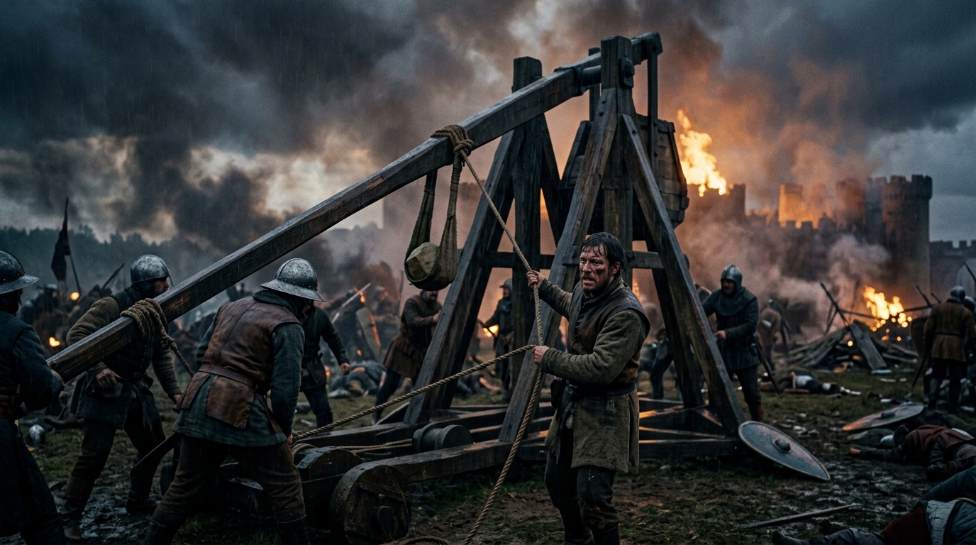 Trebuchet: The Medieval Superweapon That Could Launch Cows - 1917, Saving Private Ryan style cinematic historical scene