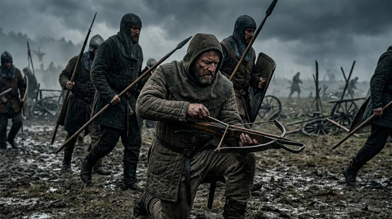 The Crossbow - The Great Equalizer - The King (2019), Kingdom of Heaven style cinematic historical scene
