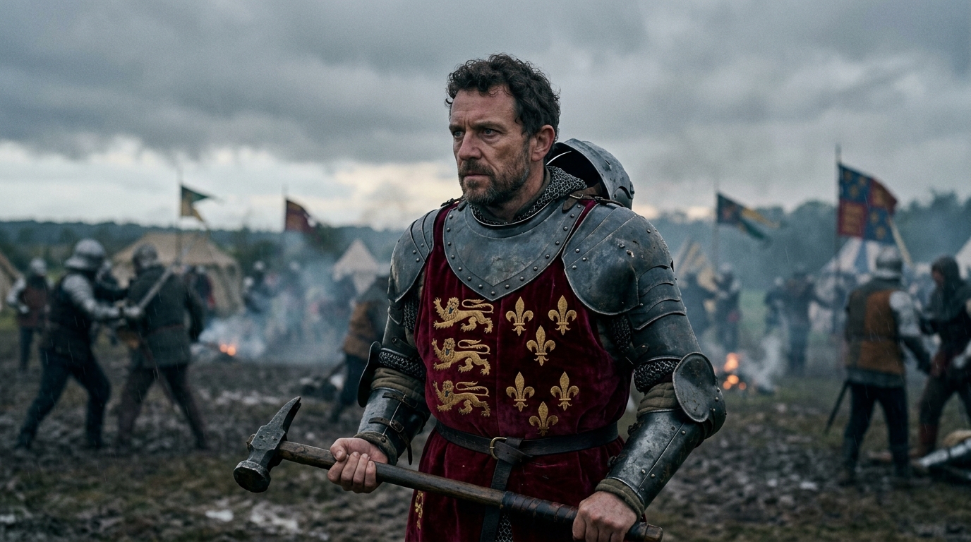 Richard III: The Last English King to Die in Battle - Napoleon (2023), The Crown style cinematic historical scene