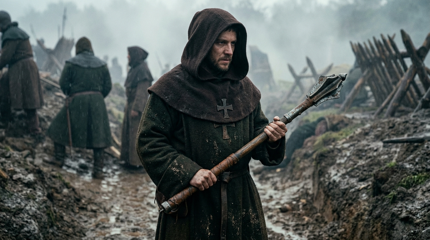 The Mace - The Cleric's Weapon - The King (2019), Kingdom of Heaven style cinematic historical scene