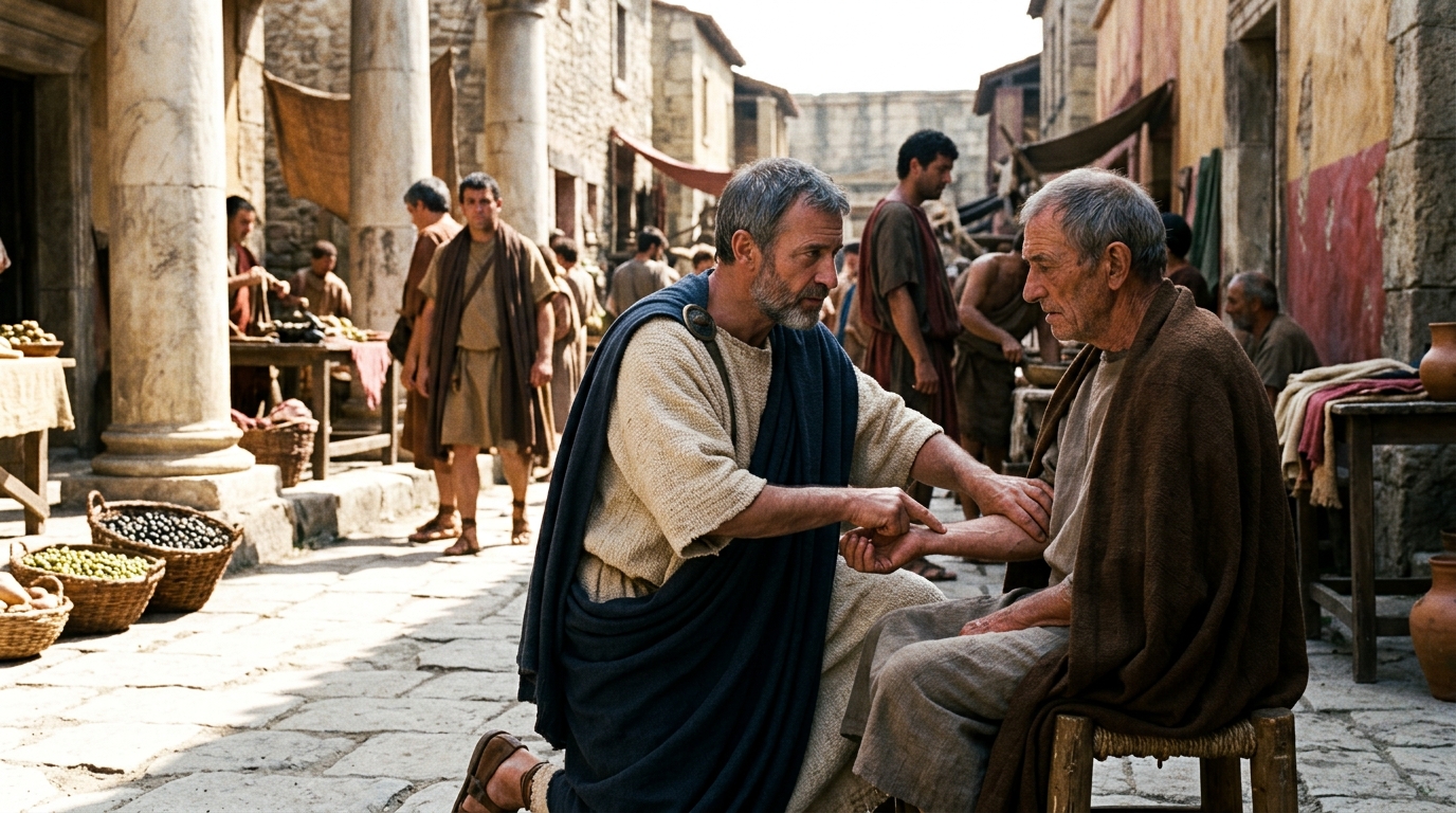 Rufus of Ephesus: The Clinical Master Who Perfected Patient Examination - Historical illustration