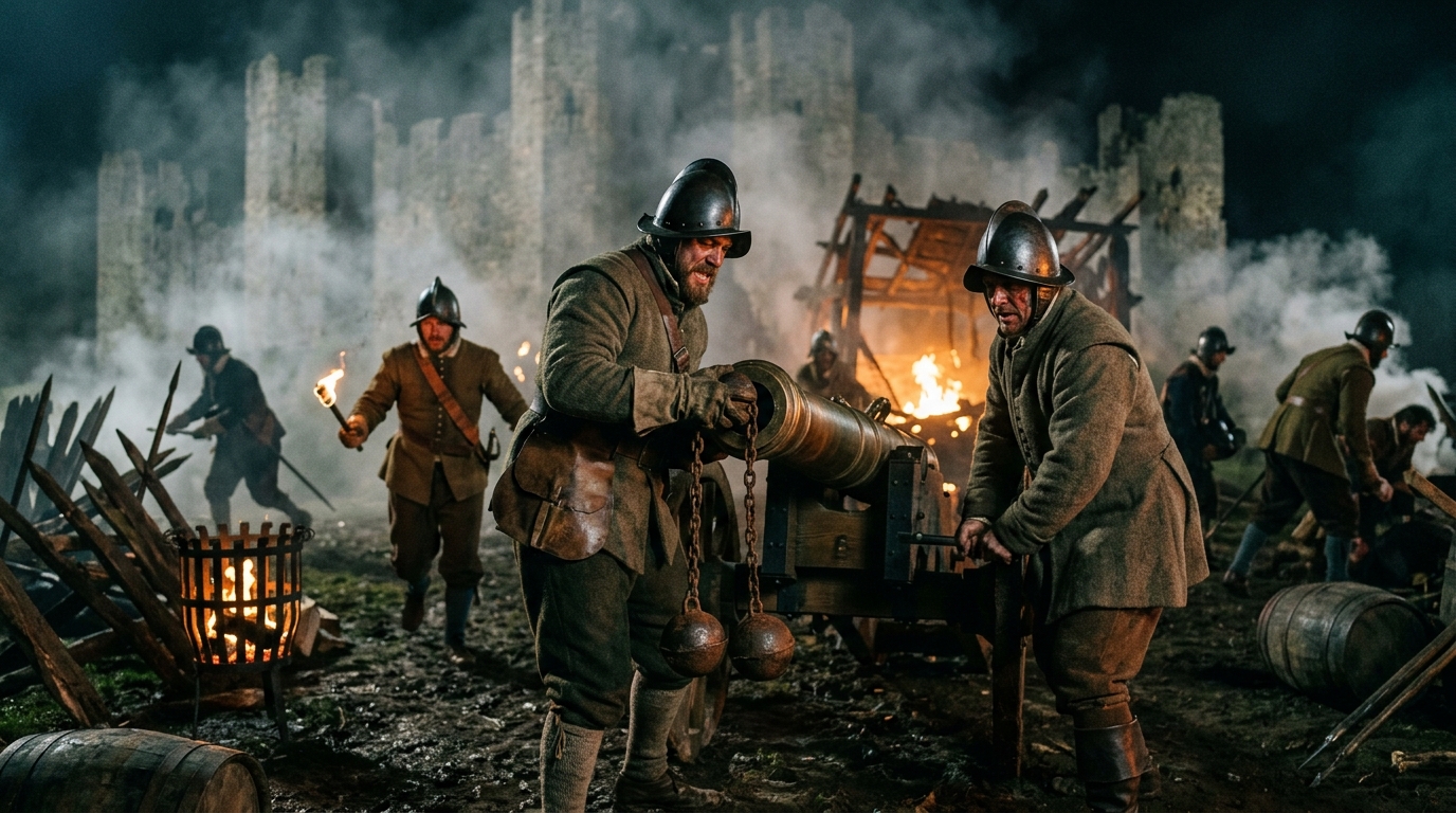 Chain Shot Artillery: The Wall-Breaker That Evolved From Naval Warfare - 1917, Saving Private Ryan style cinematic histori...