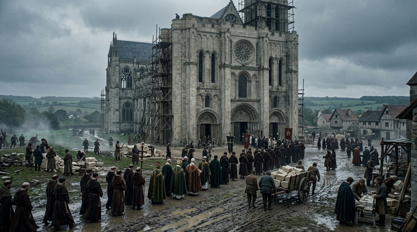 Saint-Denis: The Monastery That Invented Gothic Architecture - Historical illustration