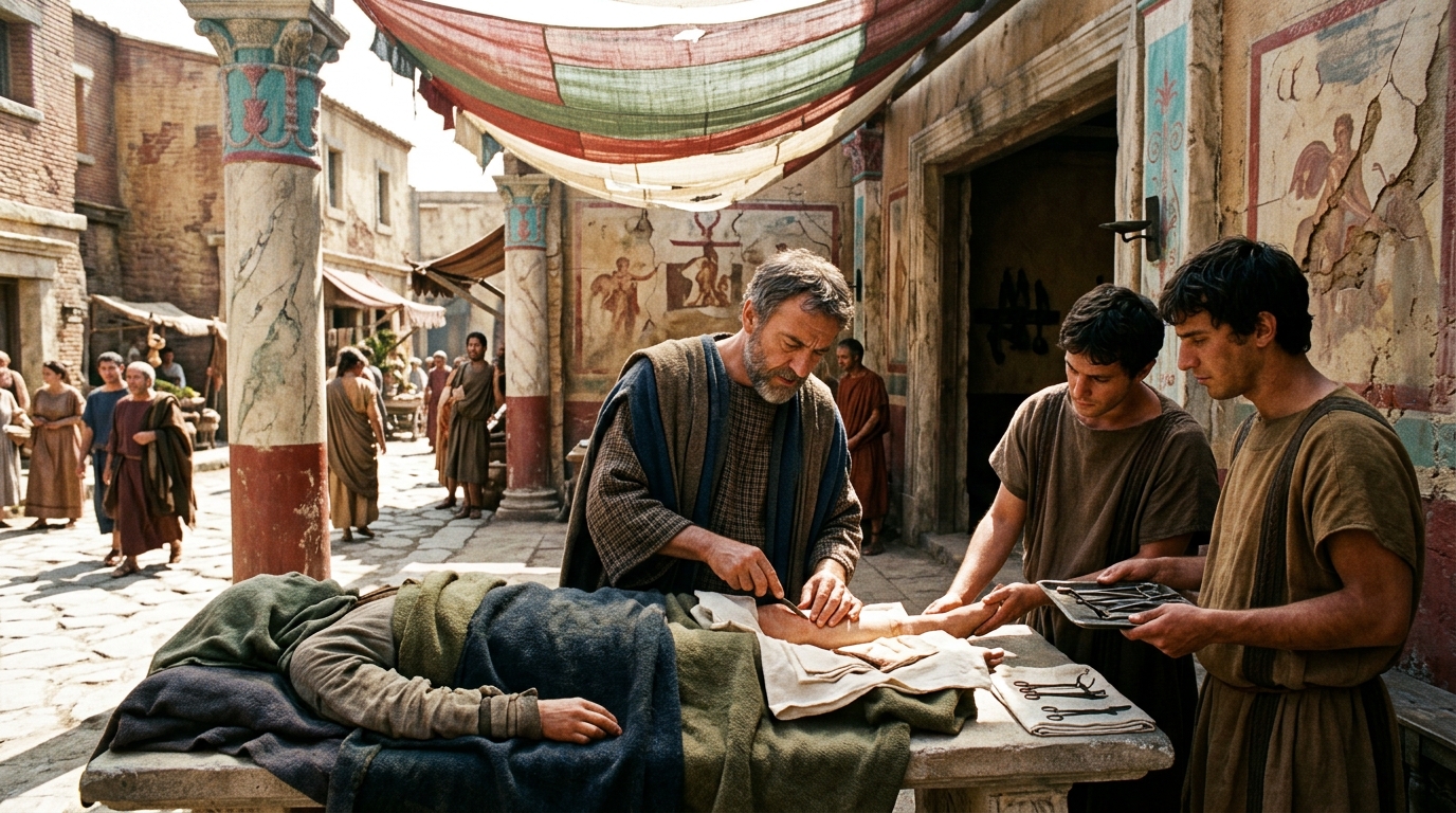 Antyllus: The Surgical Pioneer Who Mastered Vascular Surgery - Historical illustration