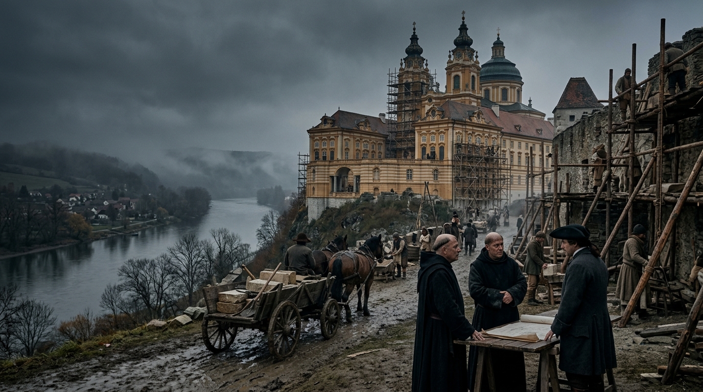 Melk Abbey: The Baroque Transformation of Medieval Foundation - Historical illustration